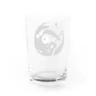 いろんないきものの月ウサギター（顔） Water Glass :back