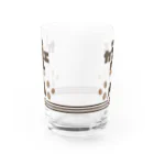 Supergirl Galleryの【柴組】柴印のカフェオレ Water Glass :back