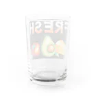 ルンダンのチーズ・アボカド・トマト Water Glass :back