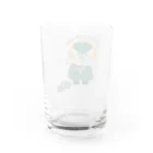 milky pop.のパンジーグリーン Water Glass :back