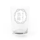 花柄ランタンのシンプルなロゴグッズ Water Glass :back