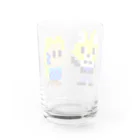 キャットＣのこうじょうけんがくのキャットC×アマビエ ドット Water Glass :back