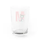 オザワミカのモノクマアルファベットM Water Glass :back