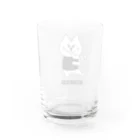BEERKICHI(ビアキチ)のビアキチくん(ピザ/手描き) グラス Water Glass :back
