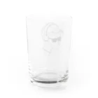 holly-storeのヘッドフォン×スキンヘッドのシンプルな男性 Water Glass :back