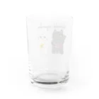 milky pop.のまねきにゃんこ Water Glass :back