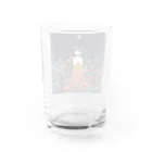 せんの夜明けの花 Water Glass :back