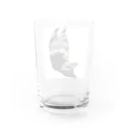 昭和猫の逆さ猫 Water Glass :back