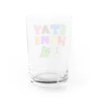 麦畑のステイホーム(ゲームをしてるワニ)カラー Water Glass :back