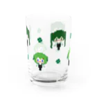 アピィ☘️文学少女人形Vtuberのグラス（BARクローバー） Water Glass :back