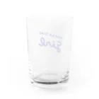 pum shopのブレイクタイム ガ〜ル ロゴ Water Glass :back