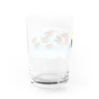 コタローさんのカモの親子 Water Glass :back