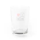 理系のI love beer！（元素記号） Water Glass :back