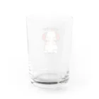 ポチとお兄ちゃんのマスクが不満なポチ Water Glass :back