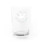 nakashinのこどもまんがベビー生誕記念（コウノトリ） Water Glass :back