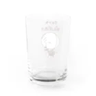 エガオーピンクのsuzuriショップの今日もがんばった！ Water Glass :back