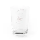 エガオーピンクのsuzuriショップの乾杯-クリアver. Water Glass :back