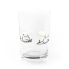 はち / きまぐれハチログのねおちねこ Water Glass :back