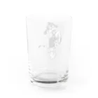 切り絵ariのにゃんこファイター Water Glass :back