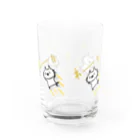 はち / きまぐれハチログのとびだすねこ いっぱい Water Glass :back