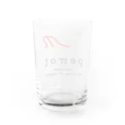 perrotのperrotロゴグッズ Water Glass :back
