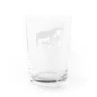 碧そよぐなぜか閉店しない服屋のhunp back whale モノクロ Water Glass :back