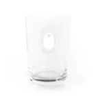 オズマジョの文かみ様（モノクロ） Water Glass :back