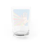 愚霊人オフィシャルの分断党グッズ Water Glass :back