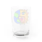 Micky's art _ Officialの地球に恋して　太陽バージョン　グラス Water Glass :back