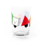 キッズポケットのいろんなかたちさん グラス Water Glass :back