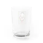 nananogh chocolataのおにんぎょう遊び　ロゴ Water Glass :back