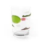 かよくらふと kayo's craft shopのオオオニバスとワニ Water Glass :back