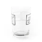 YuSunsetのりらっくすうさぎ4コマ（黒） Water Glass :back