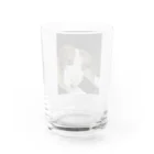 Makiartの犬のふとしたまなざし Water Glass :back