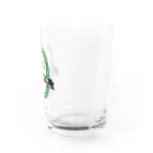 豆鳩雑貨店の豆鳩ビアグラス（蘭） Water Glass :back