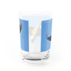 雁花工房（寄付アイテム販売中です）のマガン飛翔 Water Glass :back