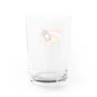 クマ熊のｻｲｹ　な　たぬ Water Glass :back