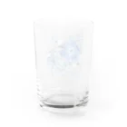 月久音工房の星空のお花たち Water Glass :back