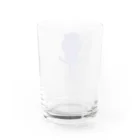 松や SUZURI店の２本のシッポが吾輩のトレードマークにござる Water Glass :back