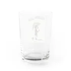 やの のすけの雨を釣る Water Glass :back