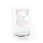 友光花魁のカラフルお狐花魁 Water Glass :back