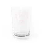 ラッタ工房のクマとパンケーキ(アカ) Water Glass :back