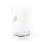 あおいるかのお店🐬のカエルアンコウ三兄弟 Water Glass :back