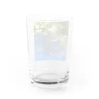 トウメイミドリのトウメイシロのクレマチス Water Glass :back