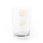 コマタヒチの【硬さの象徴】剥いてない胡桃の実 Water Glass :back