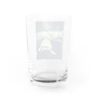 blue__momentの北斎イルカ Water Glass :back