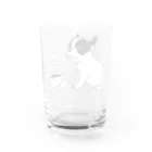 キッズモード某の フレンチブルドッグとコーヒー Water Glass :back