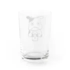 ラッタ工房のウシとミルク(クロ) Water Glass :back