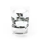 親戚のおばちゃんのお店のティーちゃん沢山チモシーVer Water Glass :back