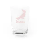 レコードの巣のオカメインコアップリケ Water Glass :back